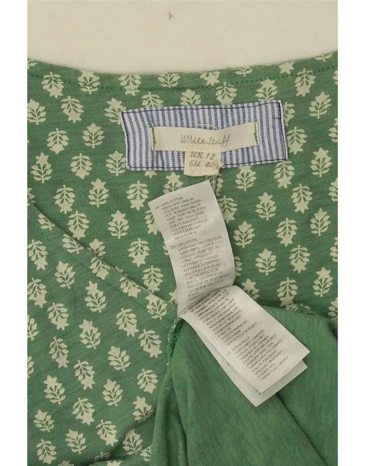 Abito lungo da donna White Stuff UK 12 Cotone floreale verde medio