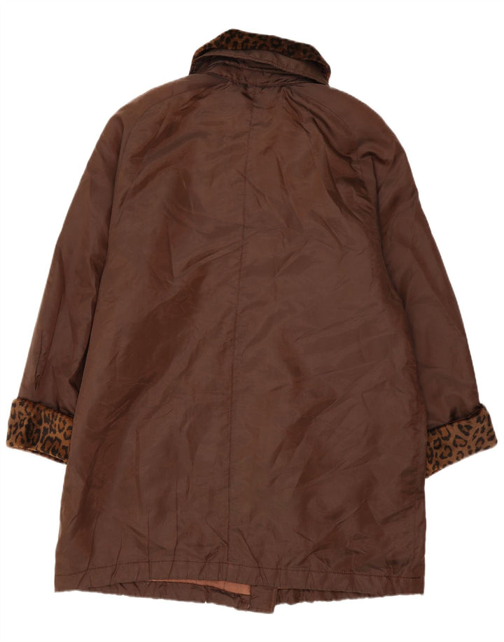 Luisa Spagnoli Cappotto oversize da donna UK 14 Marrone medio Stampa animalier