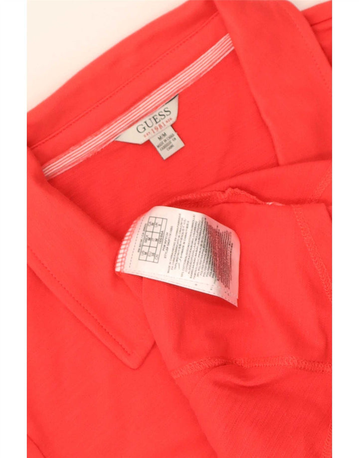Polo da donna Guess UK 12 rosso medio in cotone