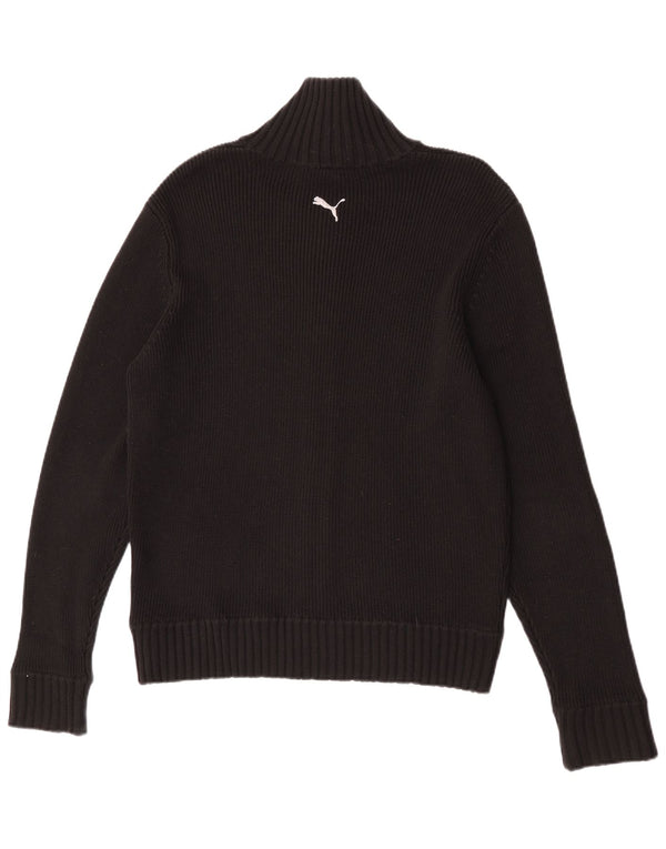 Maglione cardigan da uomo Puma grande nero