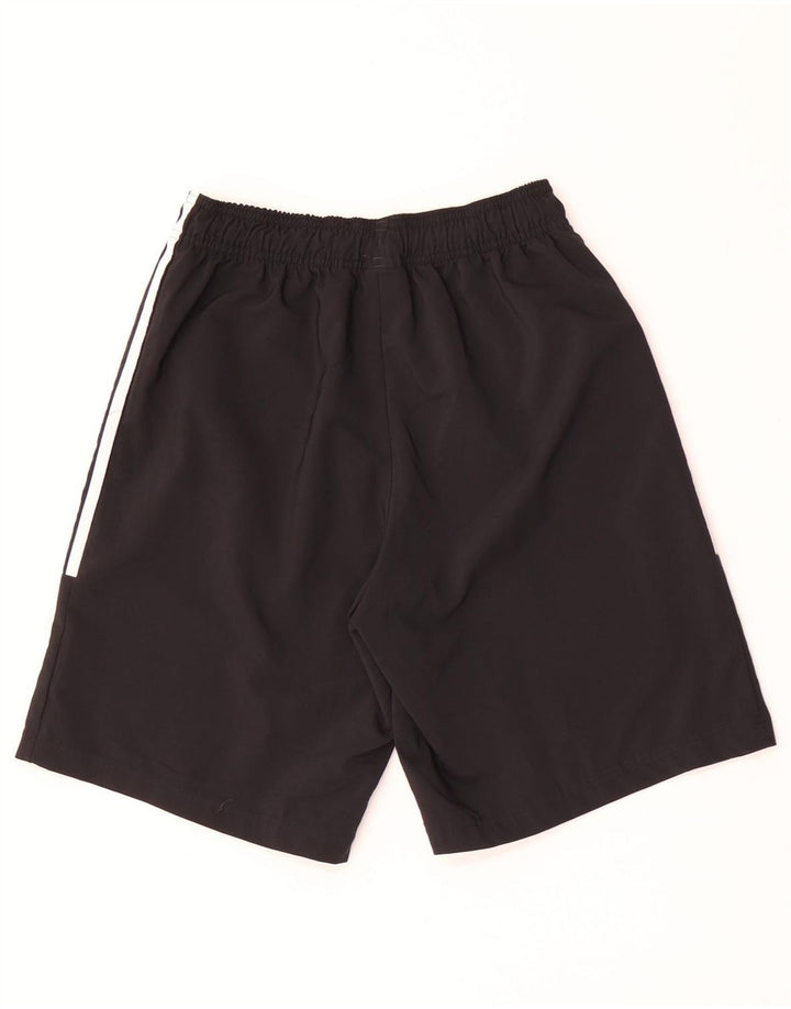 Pantaloncini sportivi Adidas da uomo piccoli in poliestere nero
