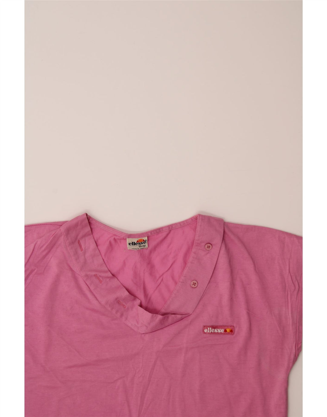 ELLESSE Womens Blouse Top IT 46 Large Pink Cotton Vintage Ellesse and Second-Hand Ellesse from Messina Hembry 