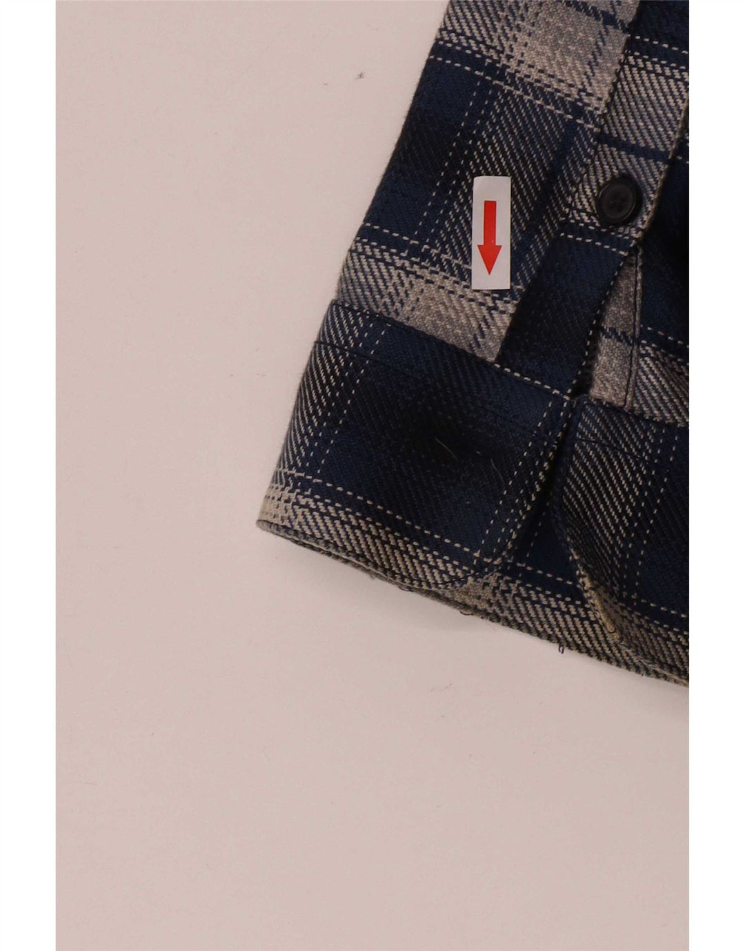 Camicia Shacket da uomo Drykorn grande in cotone a quadri blu navy