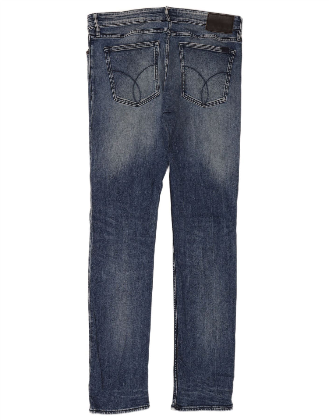 Jeans slim da uomo Calvin Klein W34 L34 cotone blu