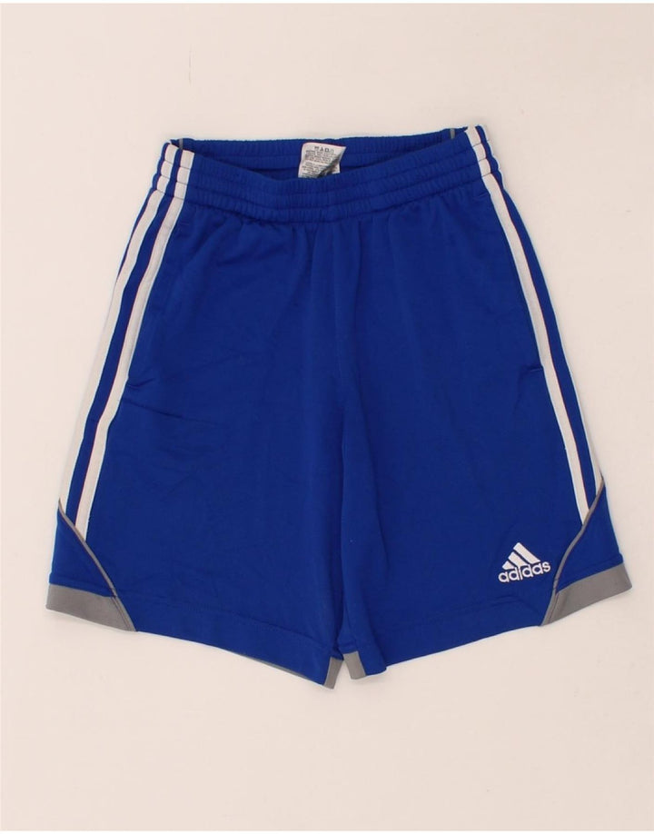 ADIDAS Boys Sport Shorts 7-8 Years Small  Blue Polyester Vintage Adidas and Second-Hand Adidas from Messina Hembry 