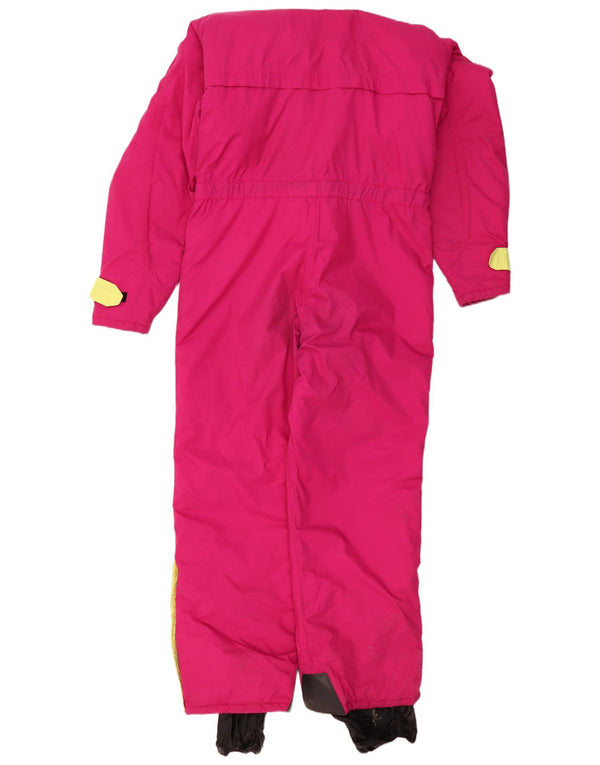Tuta da sci da uomo con cappuccio Aesse XL rosa color block