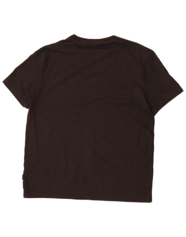 Maglietta grafica da donna Calvin Klein Top UK 18 XL cotone nero