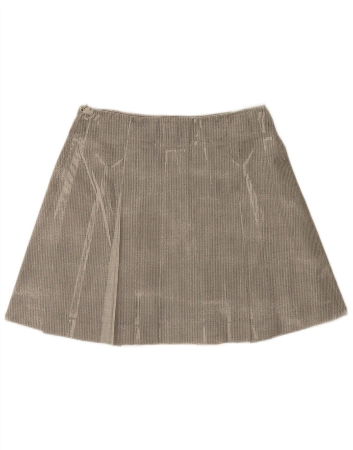 Minigonna Plissettata Donna Trussardi IT 42 Media W28 Grigio Spinato