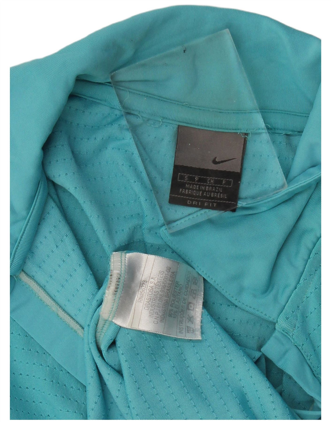 Polo Nike Da Donna Dri Fit UK 10 Small Turchese Poliestere