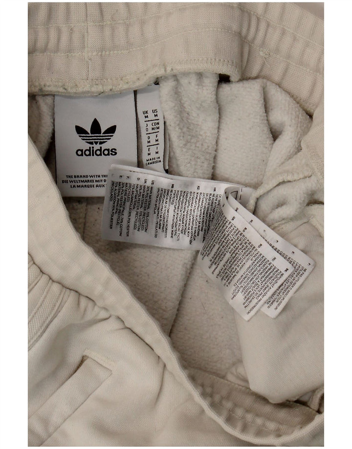 Pantaloni da tuta da uomo ADIDAS Joggers medio cotone bianco sporco