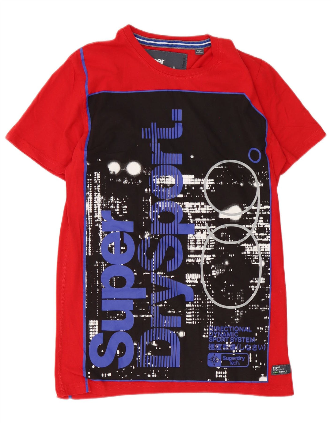 T-shirt grafica da uomo Superdry Top piccola in cotone rosso
