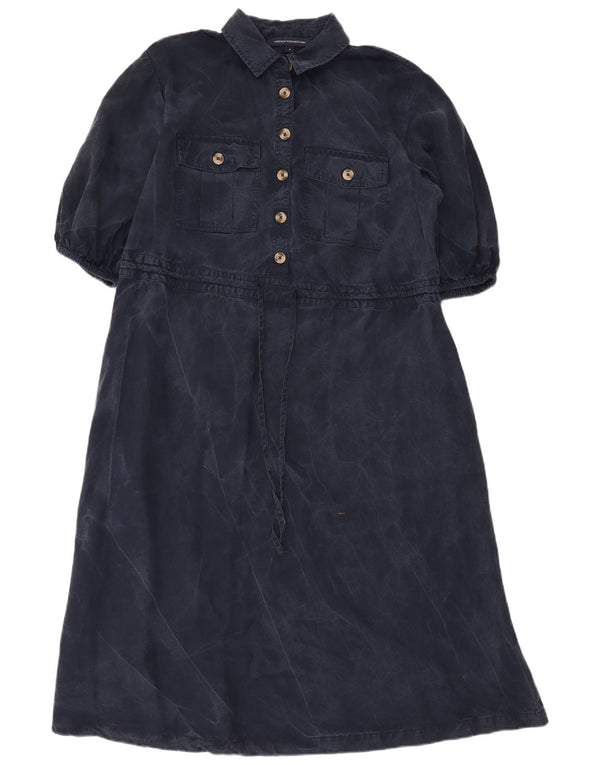 Abito lungo da donna French Connection UK 14 Lyocell medio blu navy