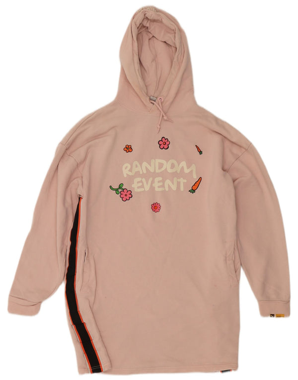Abito da donna con cappuccio oversize con grafica Puma UK 10 Small Pink Colourblock