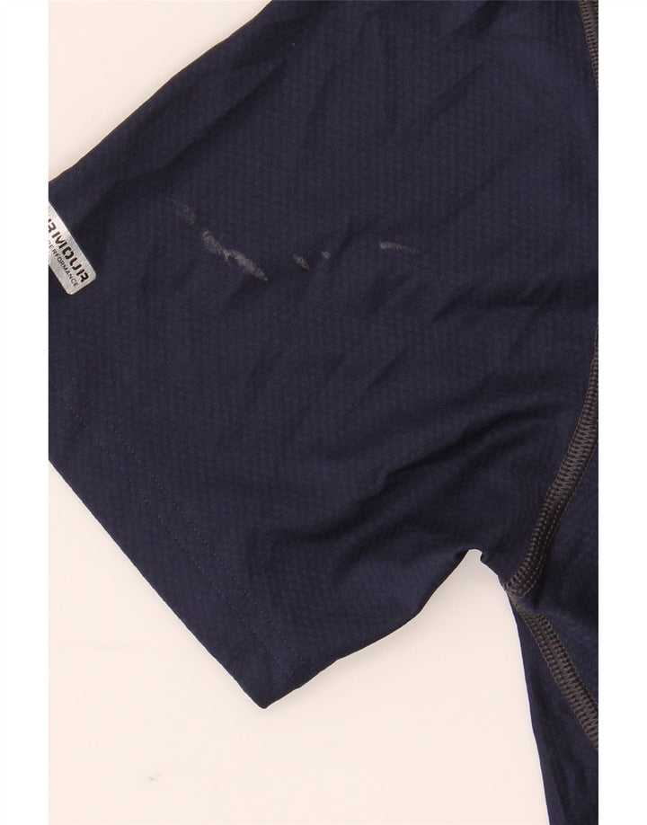 Maglietta Under Armour da uomo Heat Gear Top piccola in poliestere blu navy