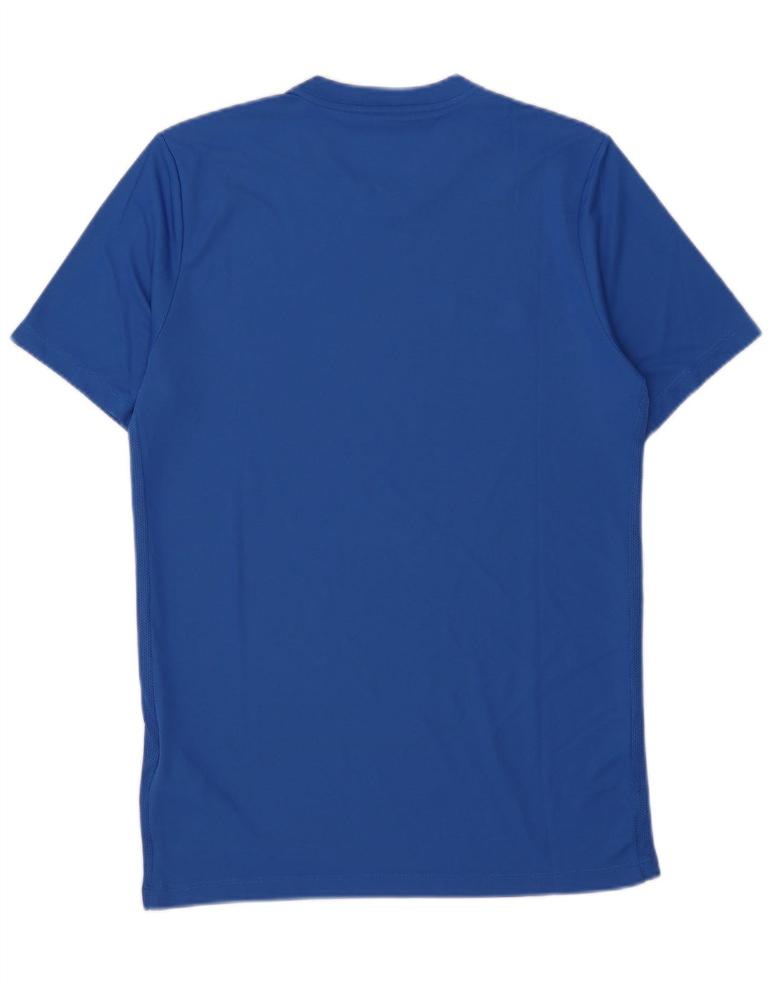 T-shirt grafica Nike Dri Fit da uomo, top in poliestere blu medio