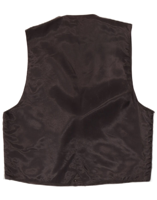 Gilet vintage da donna UK 18 XL grigio floreale