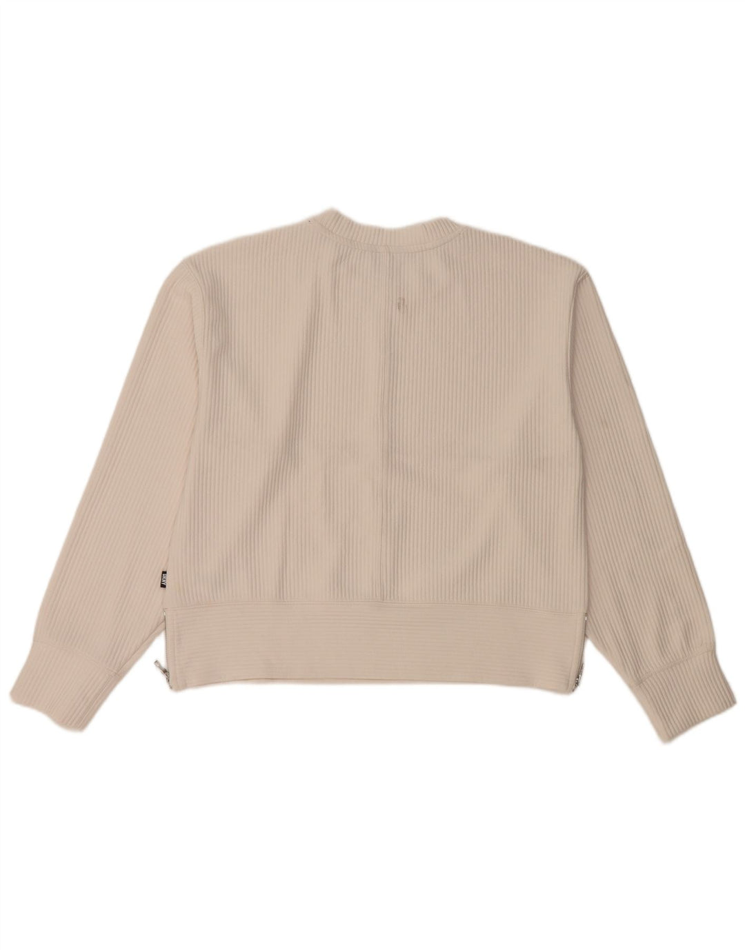 Felpa da donna Dkny Jumper UK 14 Poliestere bianco sporco medio