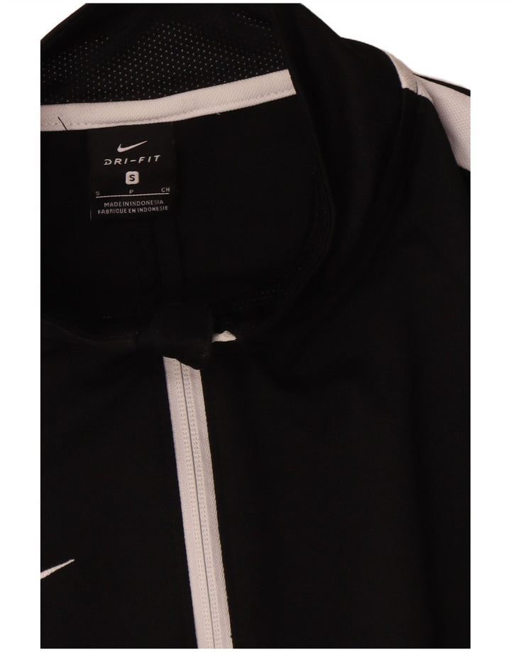 Giacca da tuta Nike Dri Fit da uomo, piccola, in poliestere color block nero