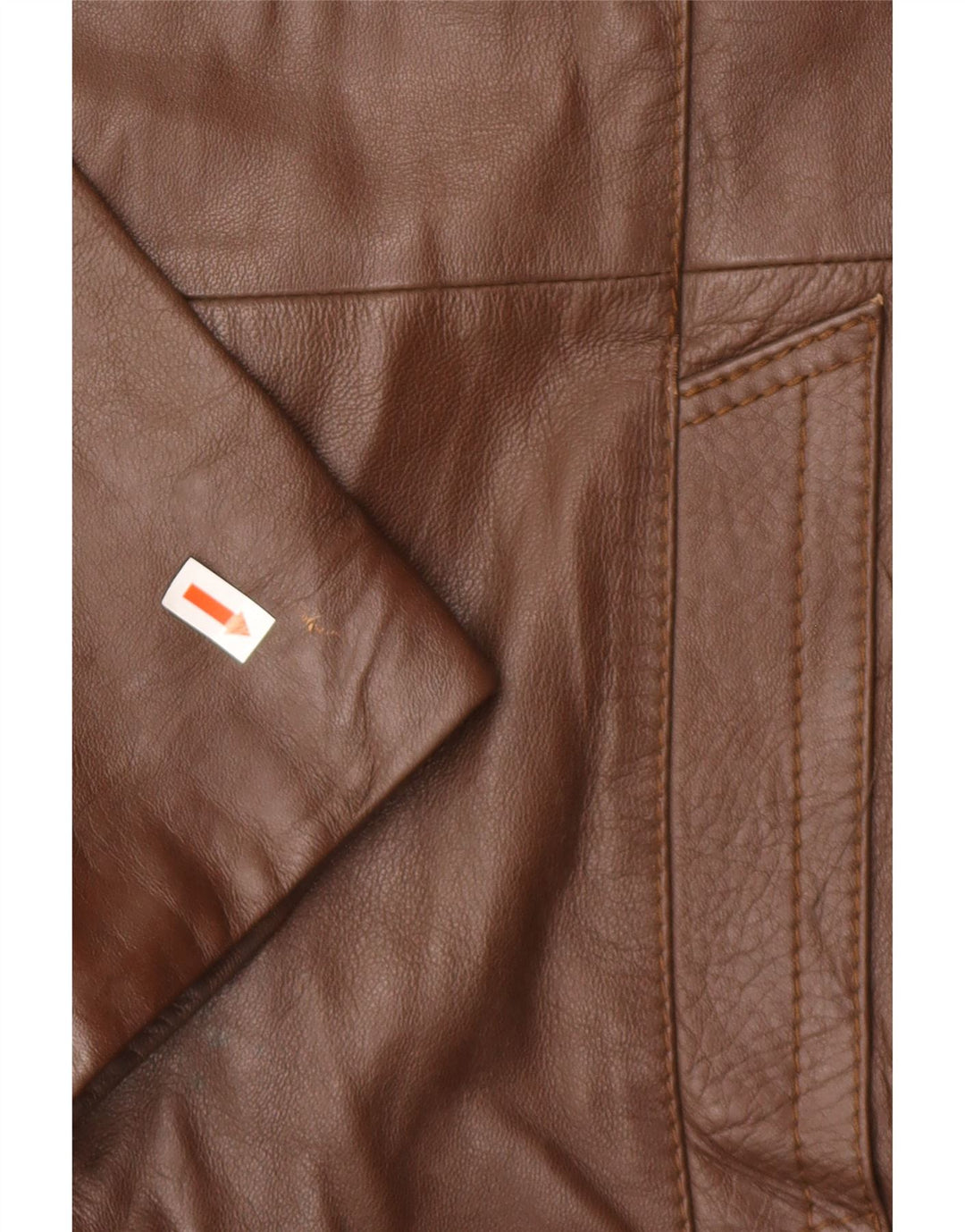 Cappotto in pelle militare da uomo Camox IT 50 grande in pelle marrone