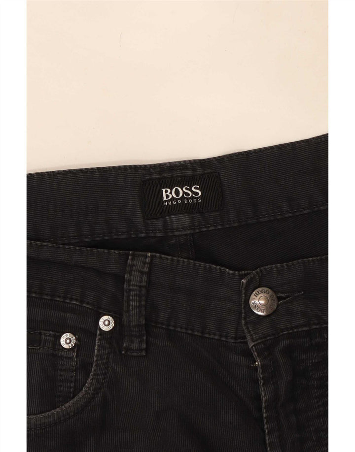Pantaloni casual dritti da uomo Hugo Boss W32 L30 neri