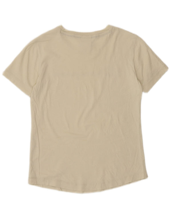 T-shirt grafica da donna Champion Top UK 10 Small Bianco sporco