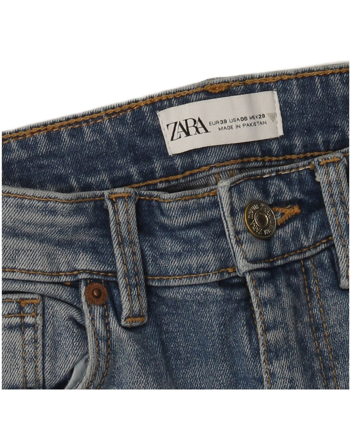 Jeans Bootcut da donna Zara EU 38 Small W28 L26 Blu