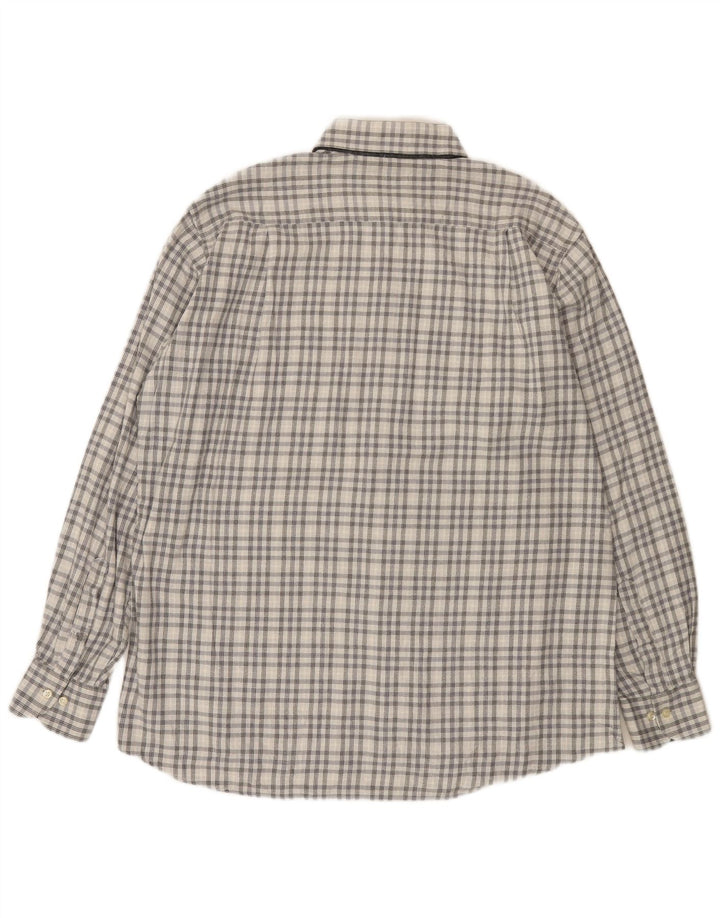 Camicia da uomo Cassera taglia 41 16 grande quadretto bianco
