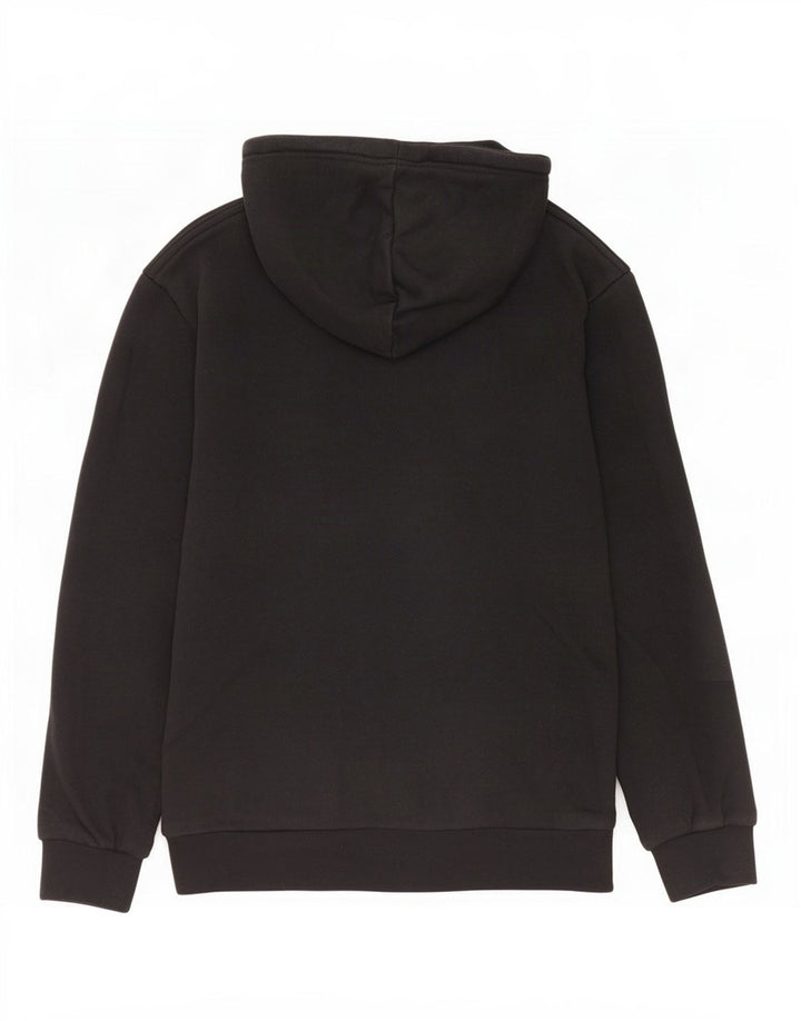 Felpa con cappuccio grafica da uomo Adidas, cotone medio nero