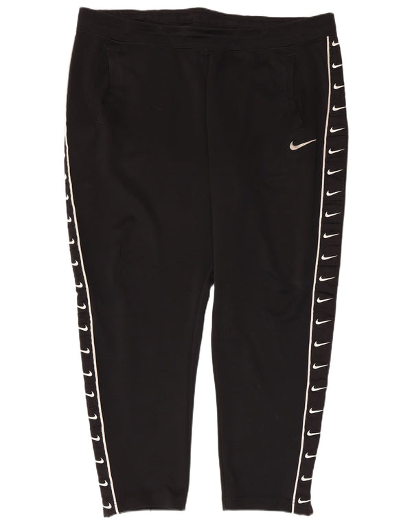 NIKE Mens Graphic Tracksuit Trousers 2XL  Black Polyester