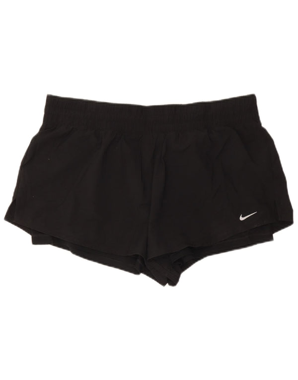 Pantaloncini sportivi Nike da donna Dri Fit UK 18 XL poliestere nero
