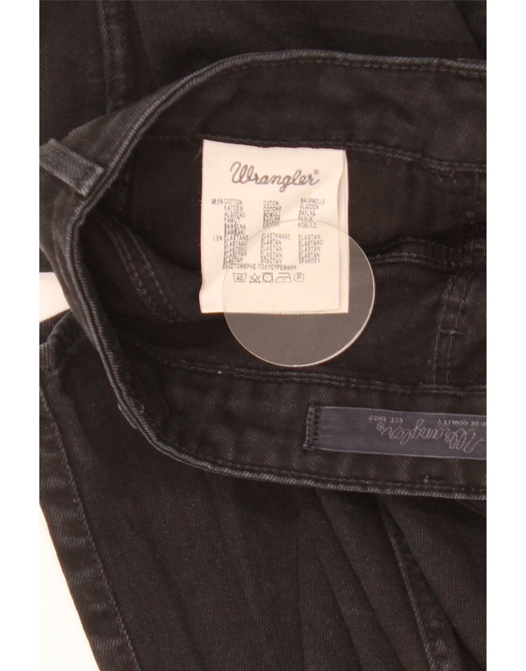 Jeans dritti Sara da donna Wrangler W28 L34 cotone nero