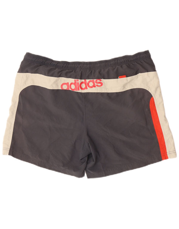 Pantaloncini da bagno da uomo Adidas XL Poliestere color block grigio