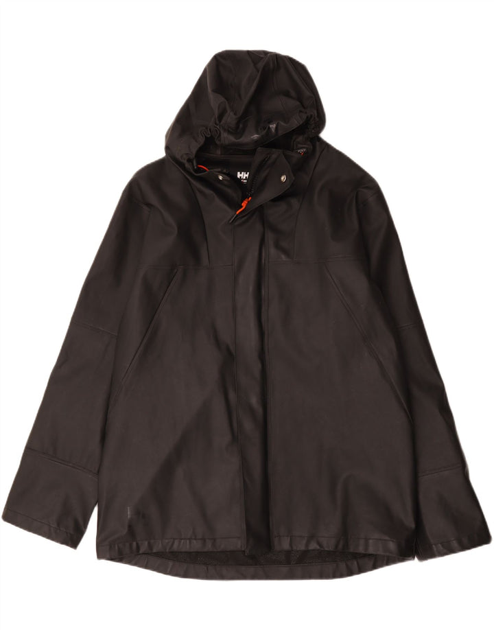 Giacca da uomo in ecopelle con cappuccio Helly Hansen UK 38 Polivinile nero medio