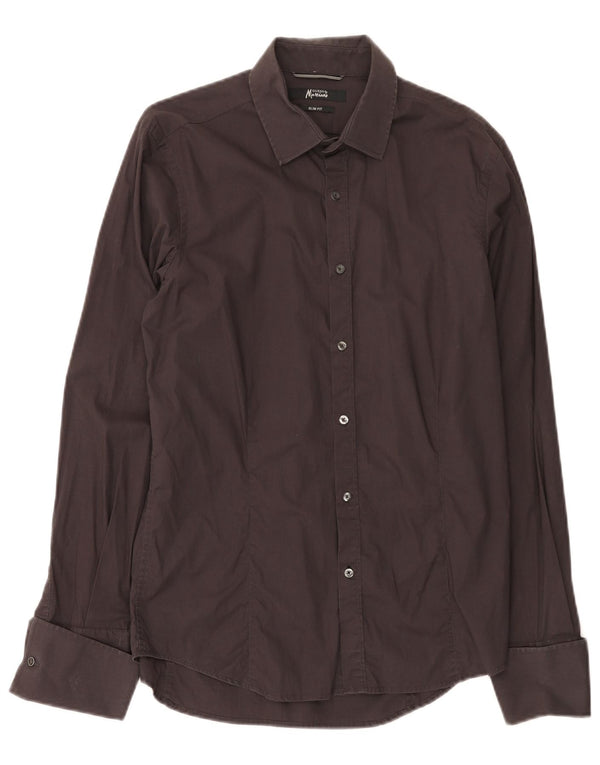 Camicia formale da uomo slim fit Guess By Marciano in cotone marrone medio