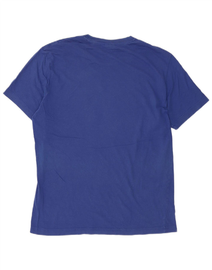 T-shirt grafica da uomo Champion Top in cotone blu medio