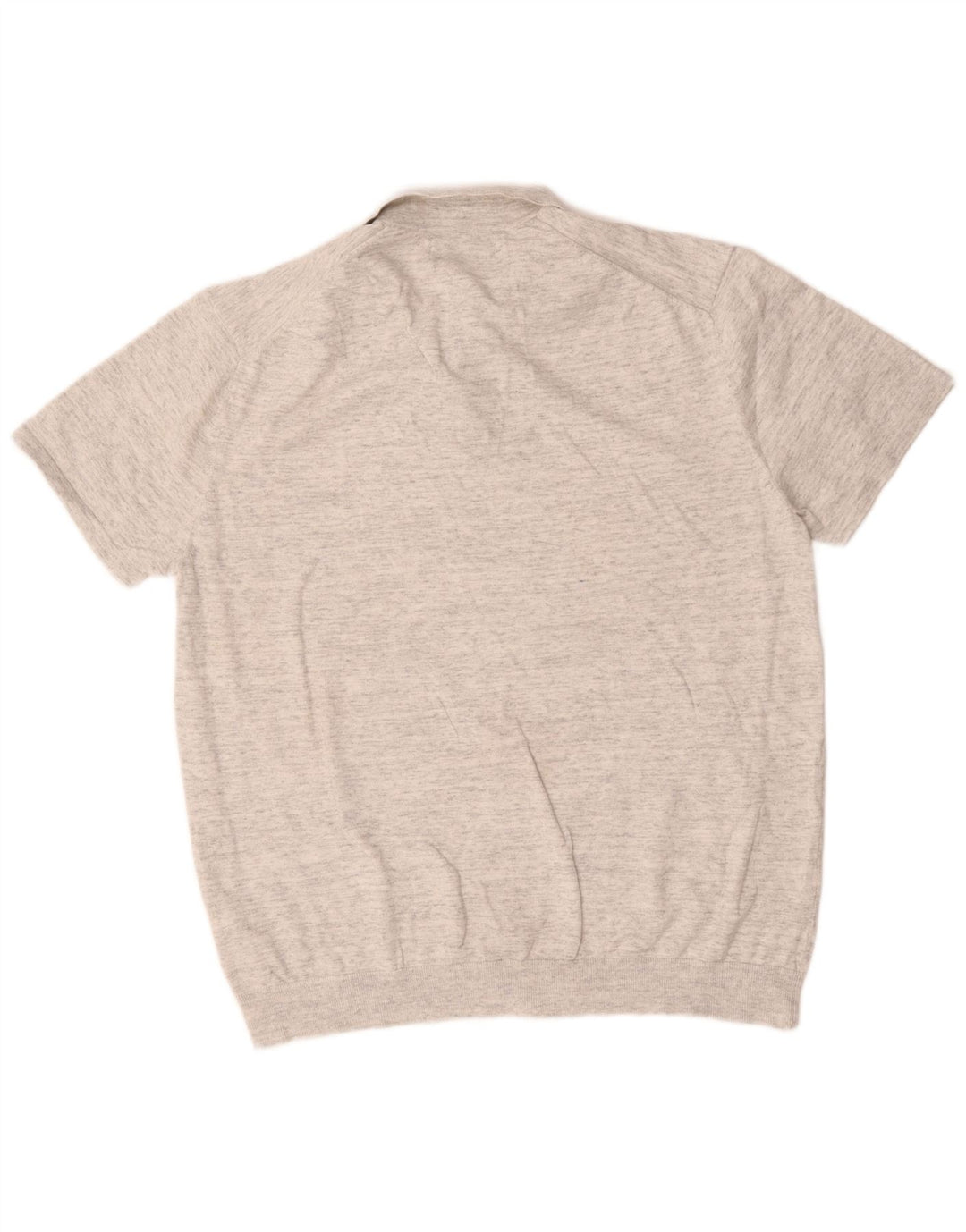 Polo da uomo Marks & Spencer XL in cotone chiazzato grigio