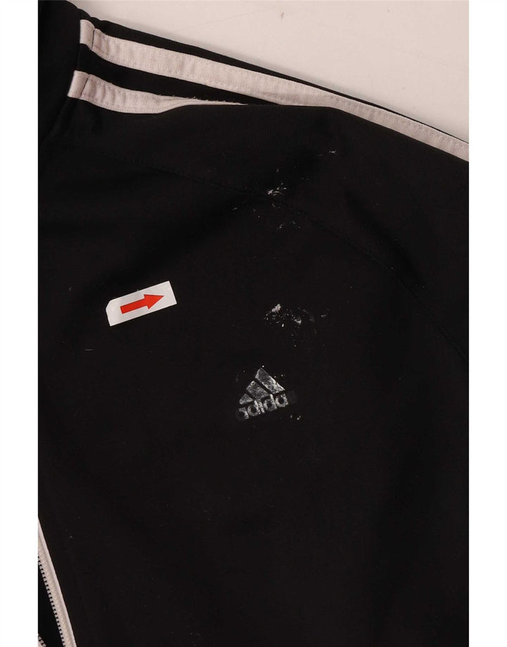 Giacca da tuta da donna Adidas UK 12/14 Medium Nero Poliestere