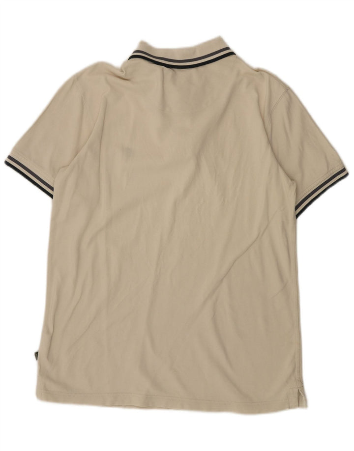 Polo Timberland da uomo vestibilità regolare in cotone bianco sporco medio