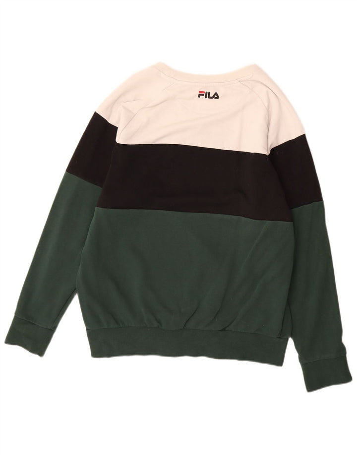 FILA Felpa grafica da uomo Maglione medio multicolore Colourblock