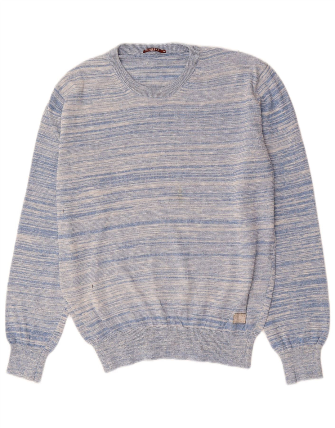 CARRERA Maglione da uomo girocollo in cotone a righe blu medio