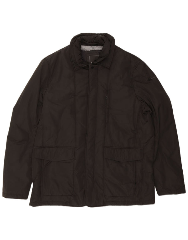 GEOX RESPIRA Mens Windbreaker Jacket UK 50 5XL Black Polyamide