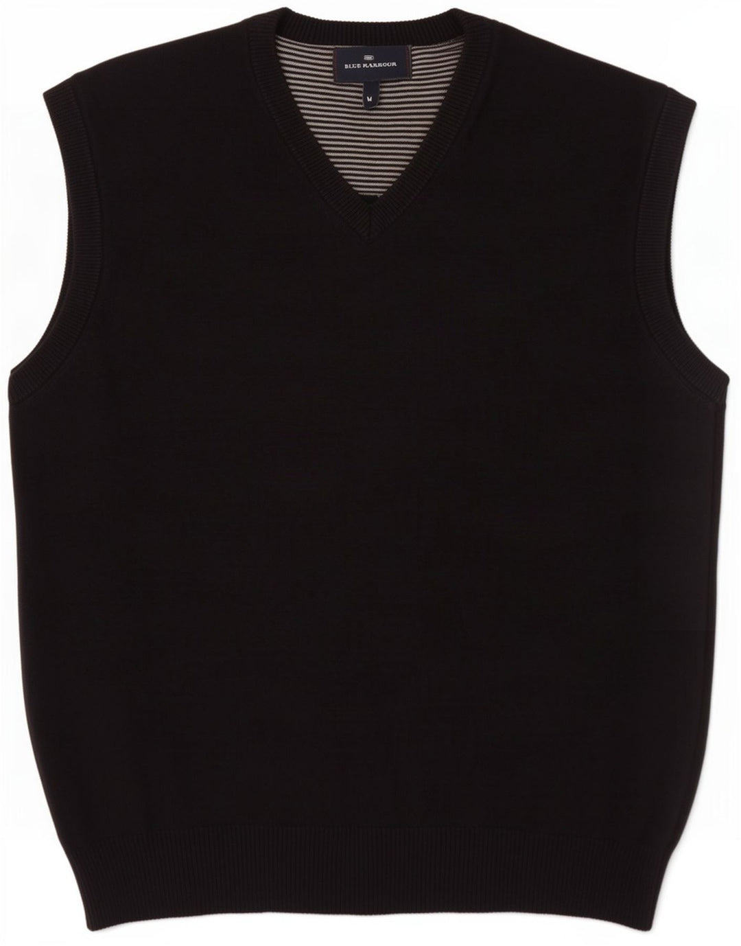 Canotta da uomo Marks & Spencer blu Harbour Vest, cotone blu scuro medio