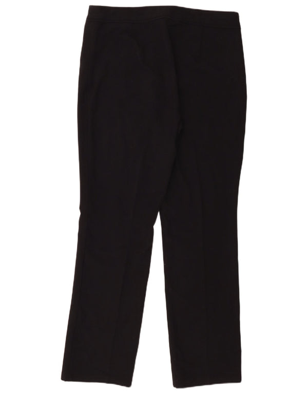 Pantaloni casual dritti da donna Marks & Spencer UK 14 medi W34 L30 neri