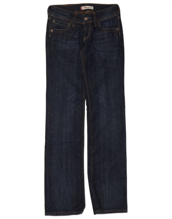 Jeans dritti Levi's 570 da donna W26 L32 cotone blu navy