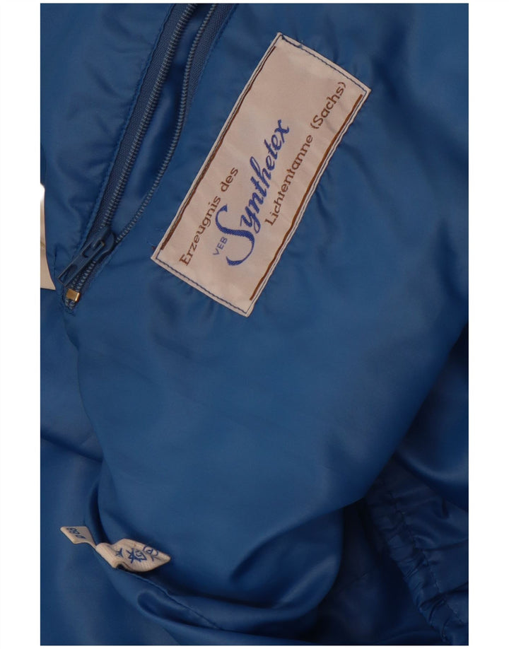 Impermeabile vintage da donna UK 14 medio bianco