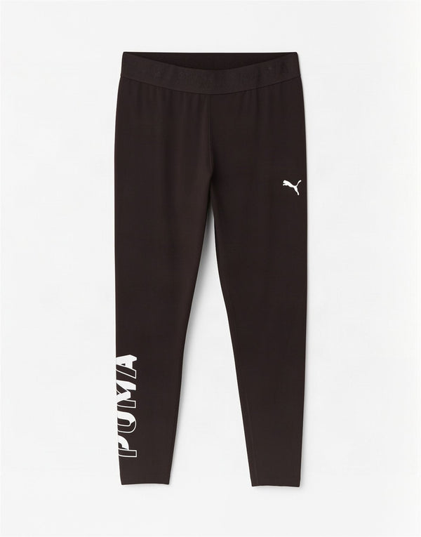 Leggings grafici crop da donna Puma UK 16 grandi neri