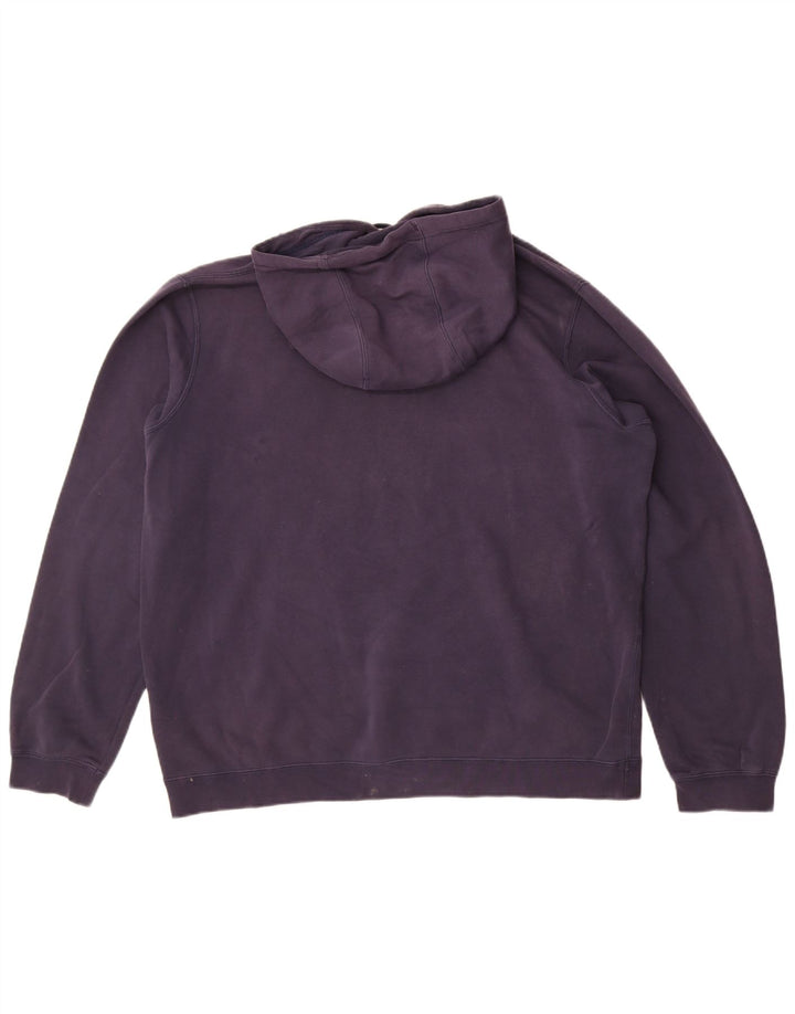 Felpa con cappuccio grafica Nike da uomo XL in cotone blu navy