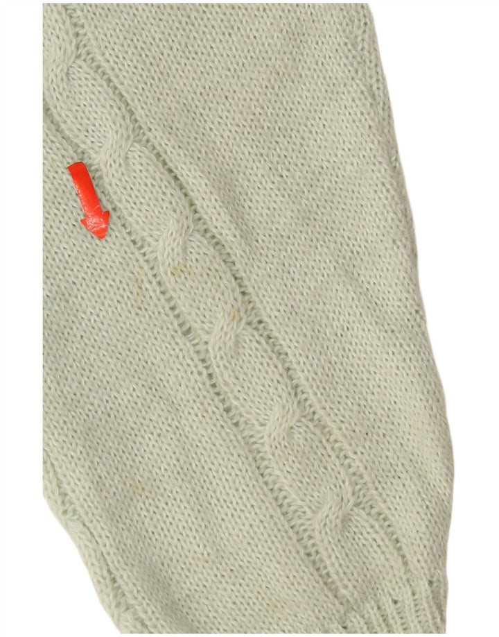 Maglione maglione girocollo da uomo vintage verde medio
