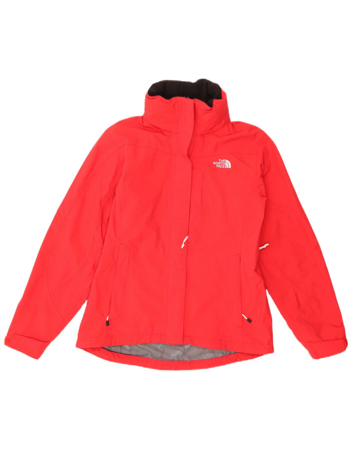 THE NORTH FACE Giacca antipioggia oversize con cappuccio Hyvent da donna UK 36 piccola rossa
