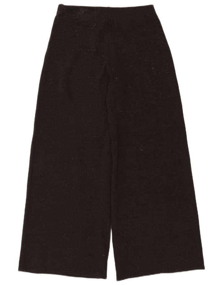 Pantaloni casual a gamba larga da donna Zara medi W28 L28 poliestere nero